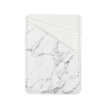 White Marble Phone Card Holder