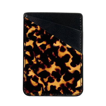 Tortoise Shell Phone Card Holder